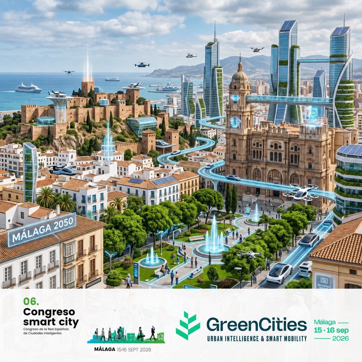 Málaga 2050 con Greencities y el VI Congreso Smart City de la RECI