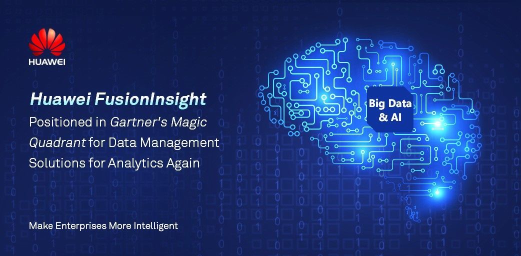 Huawei vuelve a posicionarse en el Cuadrante Mágico de Gartner con sus soluciones de gestión de datos para analítica