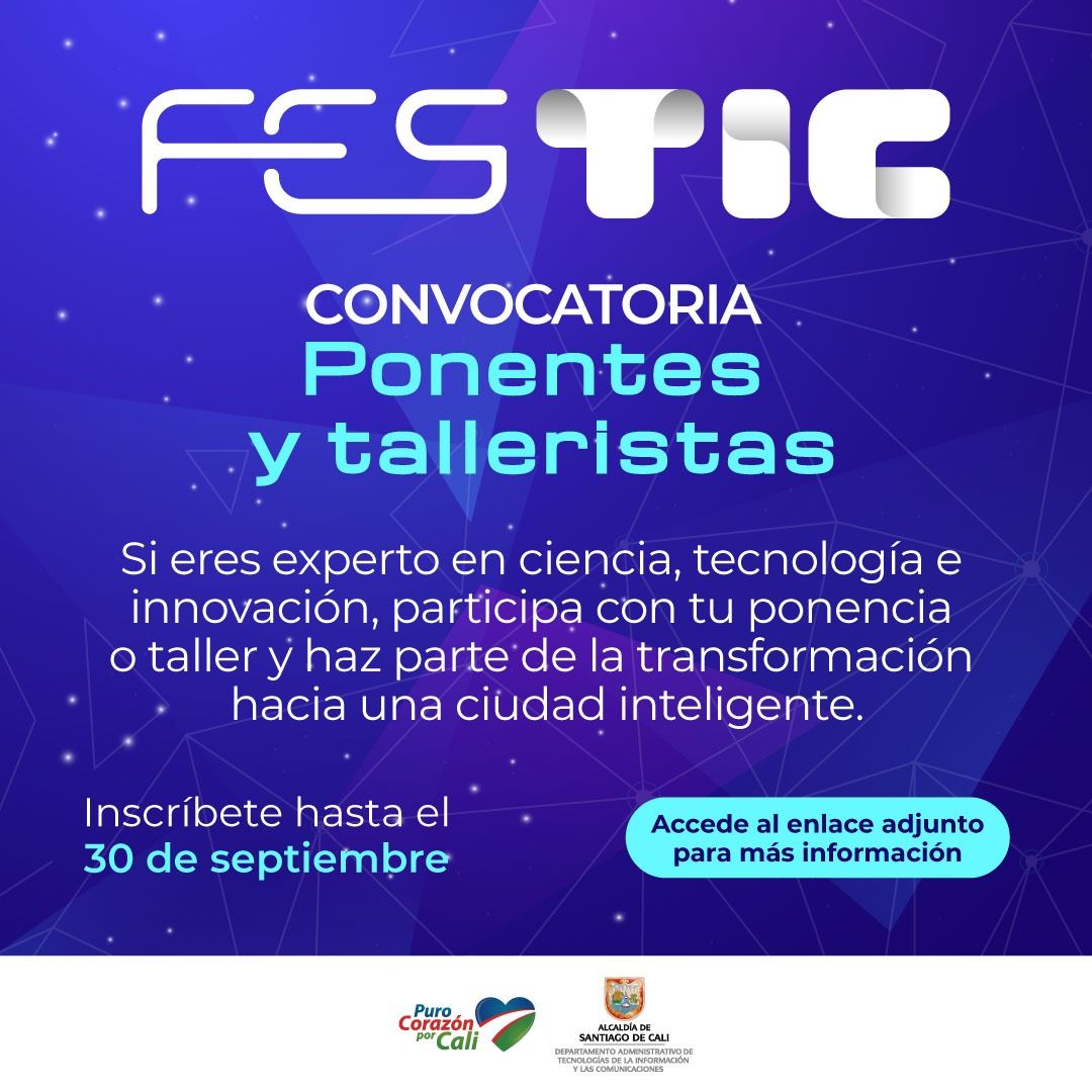 Festival de Ciencia, Tecnología e Innovación de Cali abre convocatoria para ponentes y talleristas