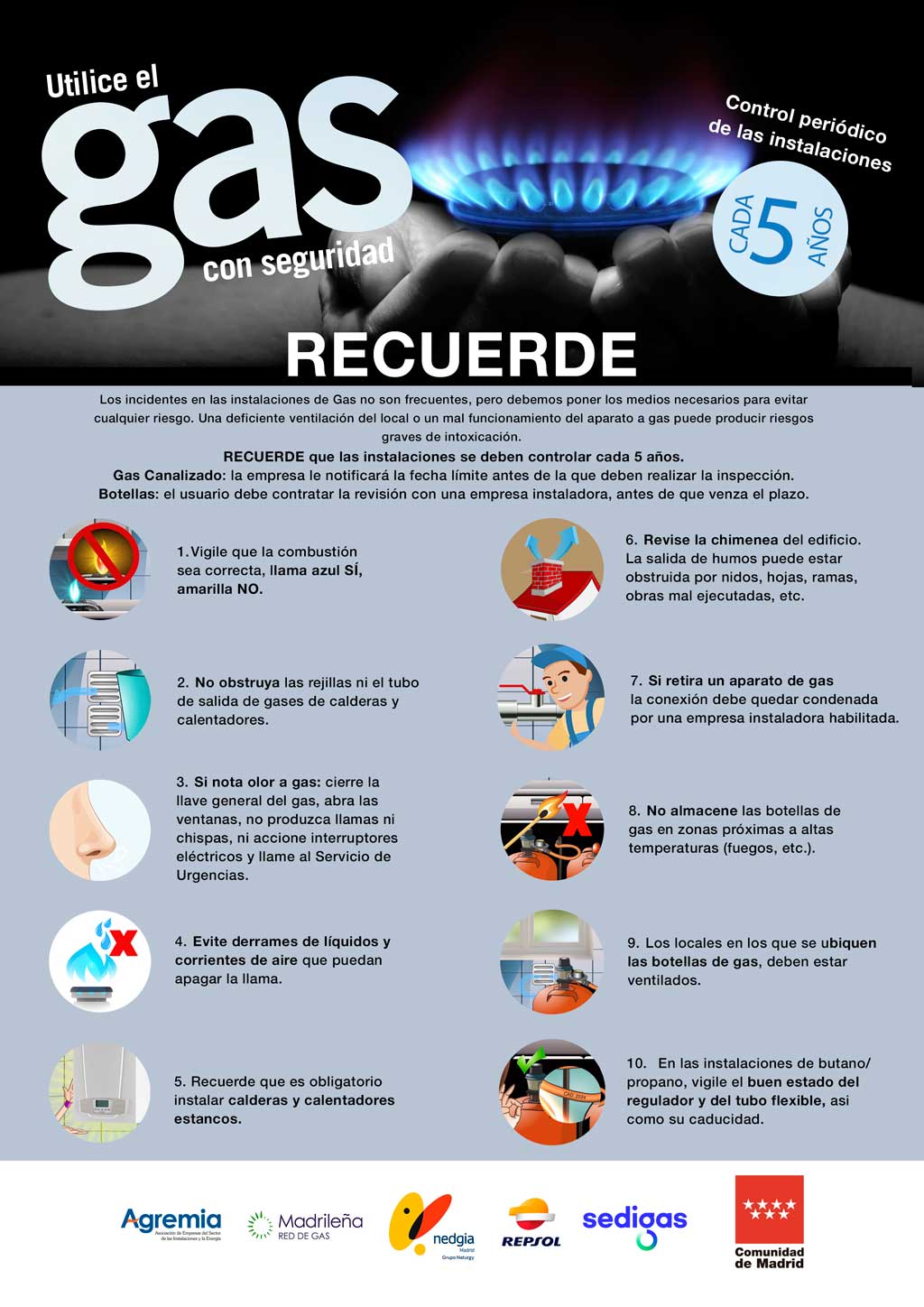 Los instaladores promueven una campaña para prevenir accidentes de gas en viviendas