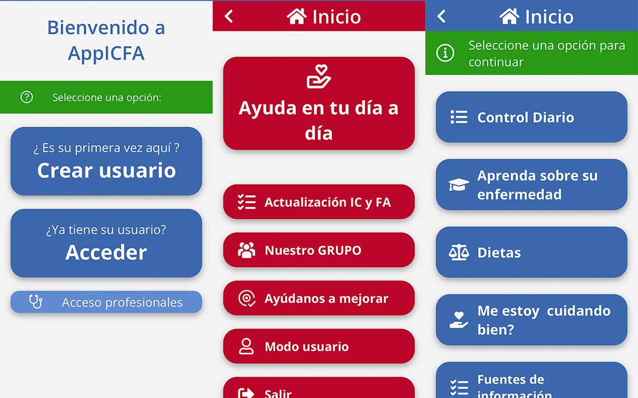 Médicos internistas desarrollan AppICFA, herramienta dirigida a profesionales sanitarios y pacientes de insuficiencia cardíaca y fibrilación auricular