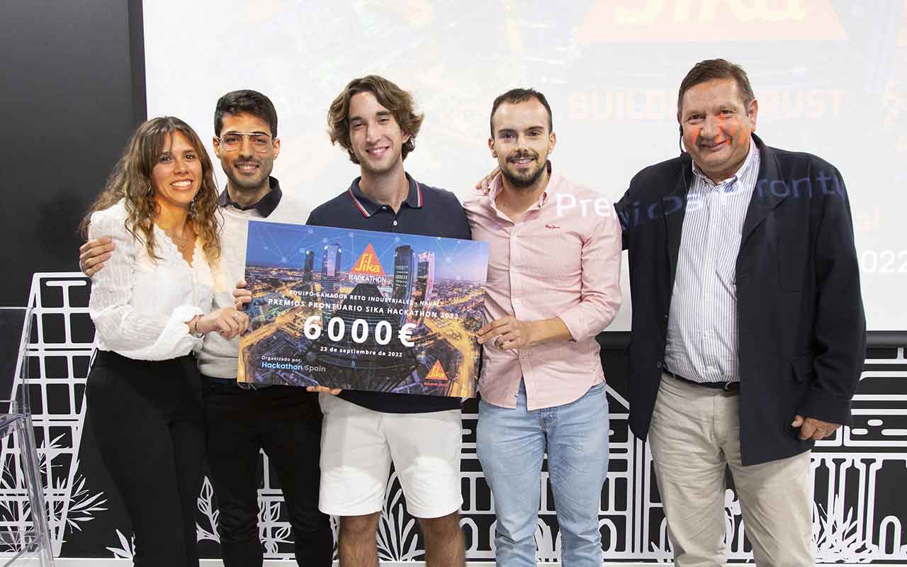 Alumnos de la Universidad Politécnica de Valencia ganan los Premios Prontuario SIKA Hackathon