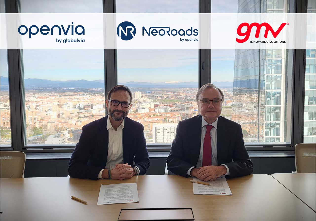 Openvia Mobility firma un acuerdo de colaboración con GMV para impulsar NeoRoads, su iniciativa de carreteras conectadas inteligentes