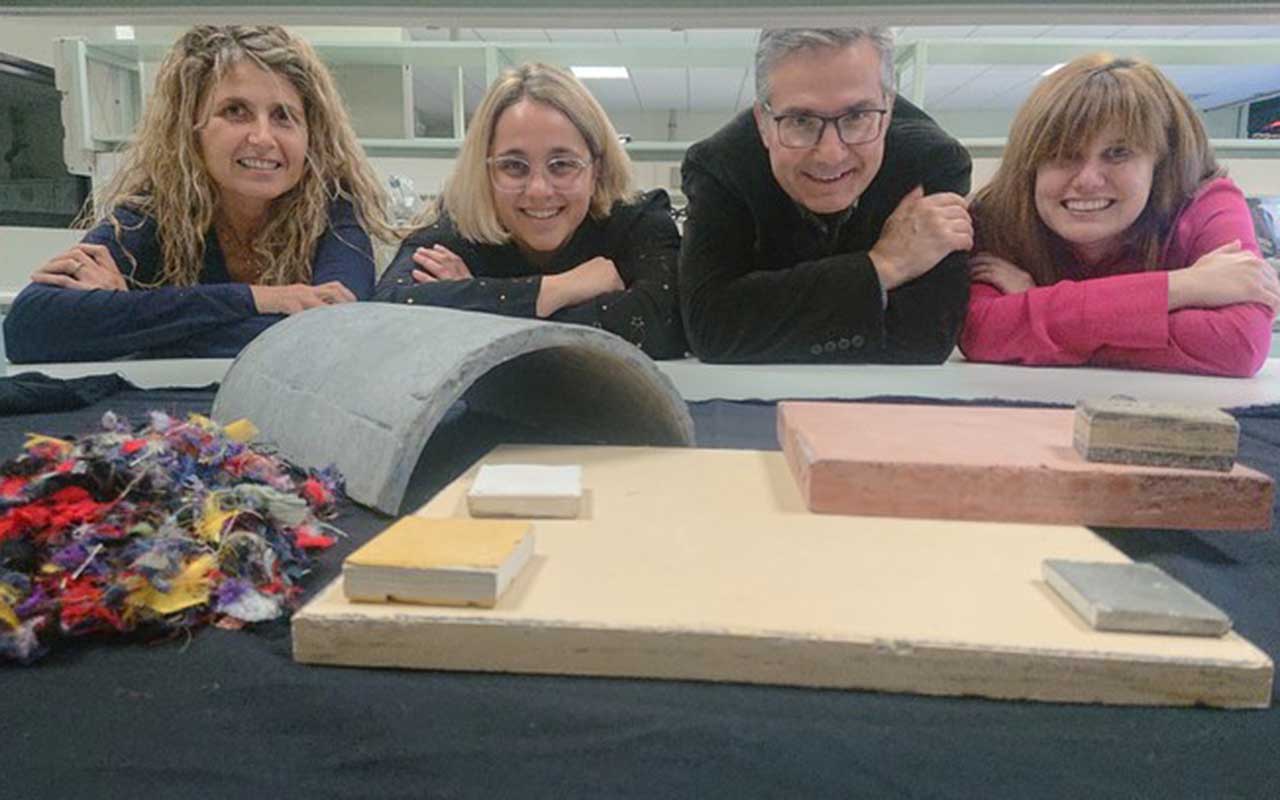 Nuevo material para la construcción con residuos de ropa usada