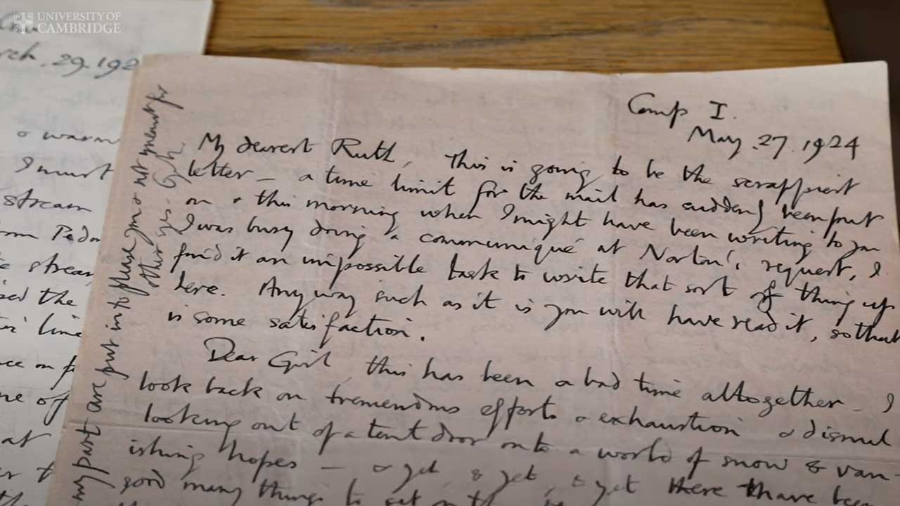 Everest mountaineer’s letters digitised for the first time