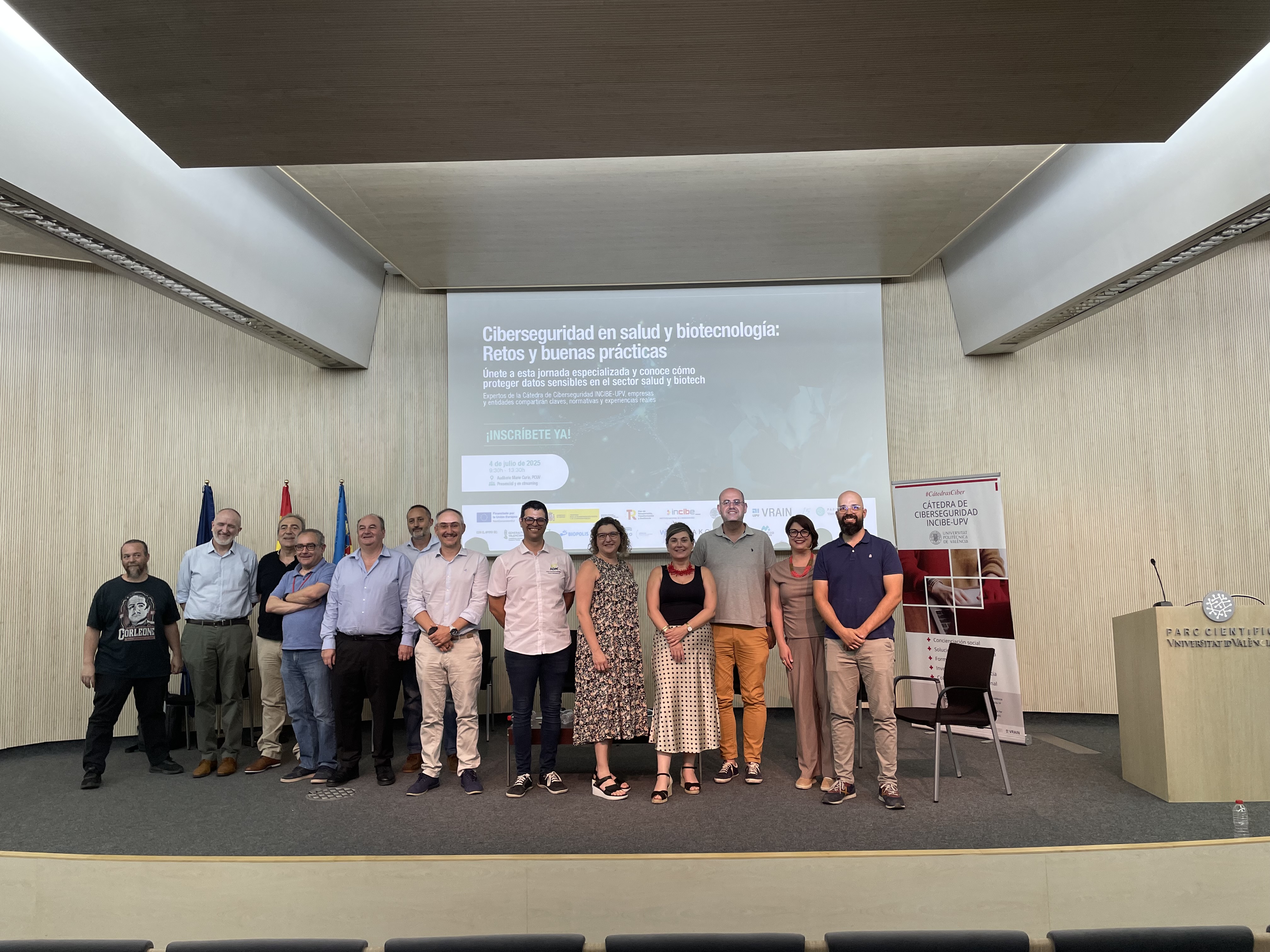 Jornada de la Cátedra de Ciberseguridad INCIBE-UPV y la Fundació Parc Científic UV apunta a la falta de concienciación y dispositivos conectados como brechas de seguridad en el sector salud