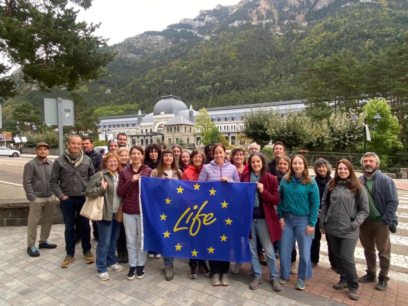 La Comisión Europea comprueba sobre el terreno los avances del proyecto PYRENEES4CLIMA para adaptar el Pirineo al cambio climático  