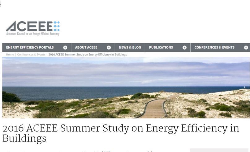 2016 ACEEE Summer Study on Energy Efficiency in Buildings