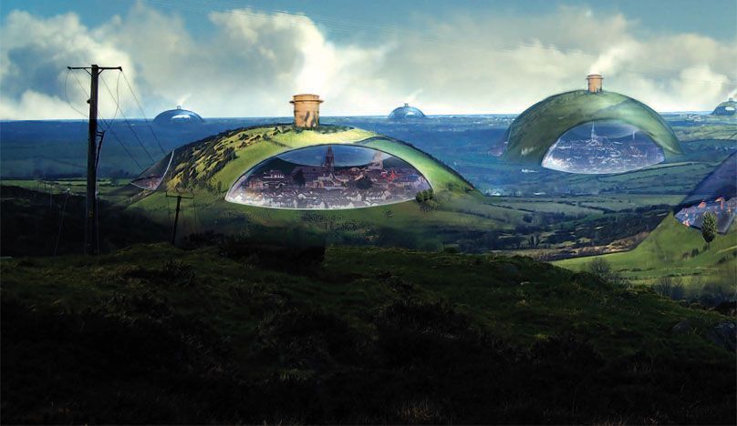 Futuristic landscape Futuristic landscape
