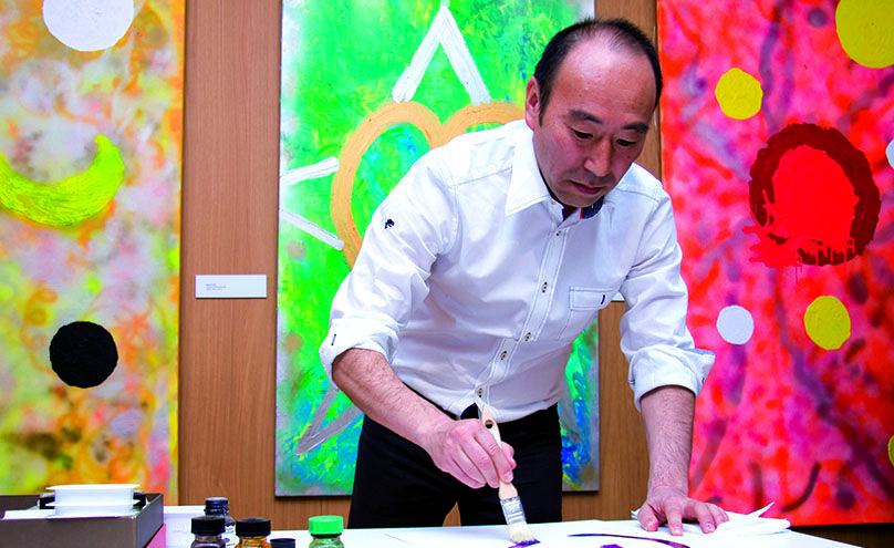 Wataru pintando Wataru pintando