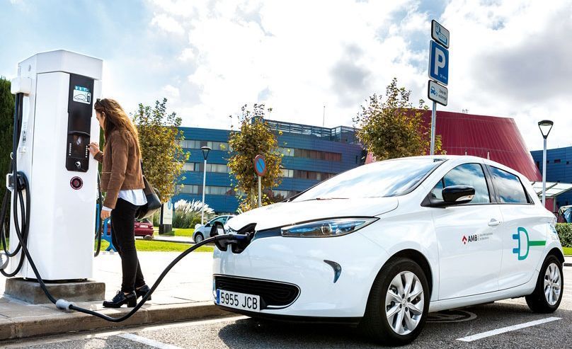 Punto de recarga de vehículos eléctricos