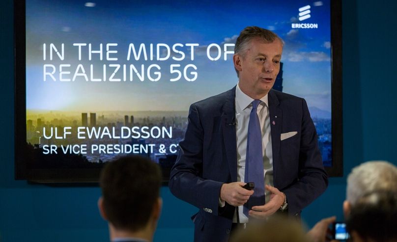 El director tecnológico de Ericsson, Ulf Ewaldsson, habló en el MWC de Barcelona.