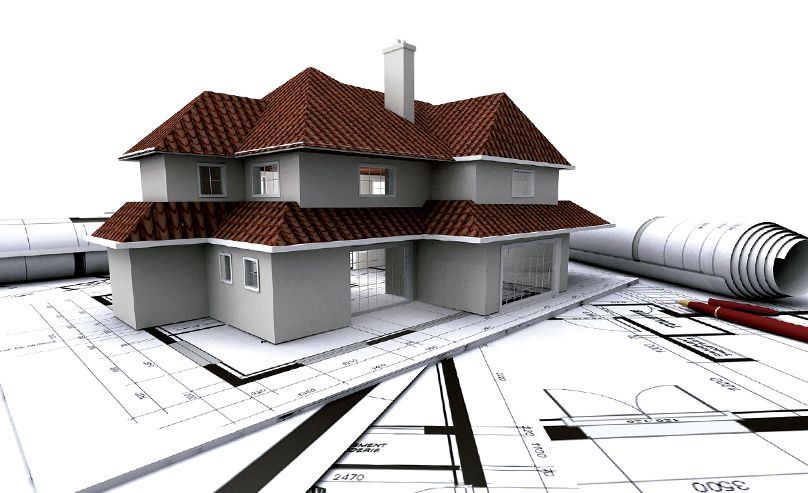 Casa sobre planos
