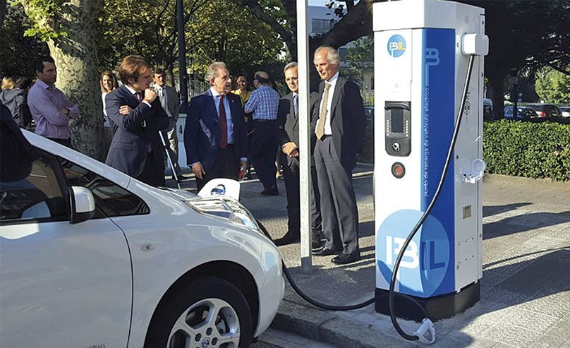 Punto de recarga rápida para vehículos eléctricos