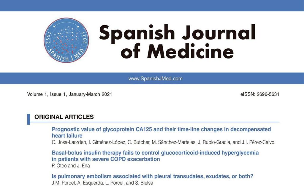 Primer número de la Spanish Journal of Medicine