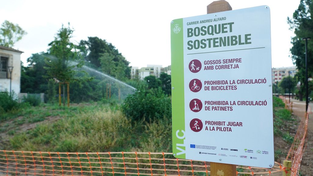 Benicalap estrena un bosquete y un corredor verde azul del proyecto europeo GrowGreen 