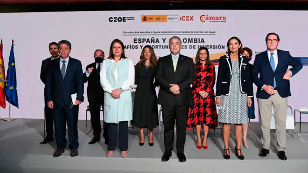 Iván Duque anuncia nuevos proyectos de inversión de capital español en Colombia por más de US$2.500 millones
