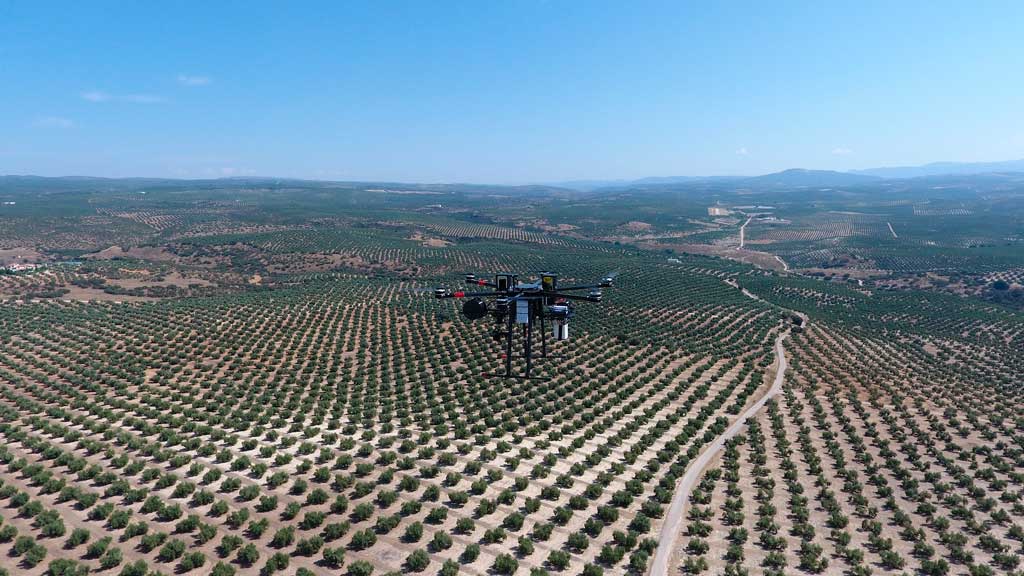 Vodafone realiza el primer vuelo de un dron 5G en la banda de frecuencia de 700 MHz en Villacarrillo