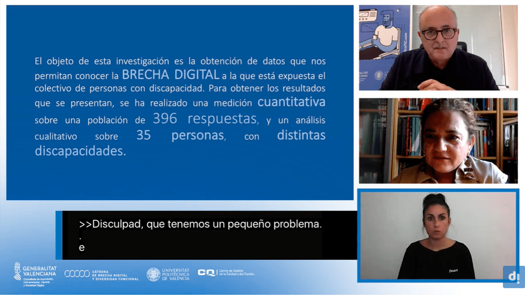 El 62% de personas con discapacidad tiene dificultades de acceso o uso de Internet, según un estudio de la Cátedra DicaTIC