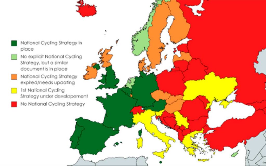 New report: The state of national cycling strategies in Europe (2021)