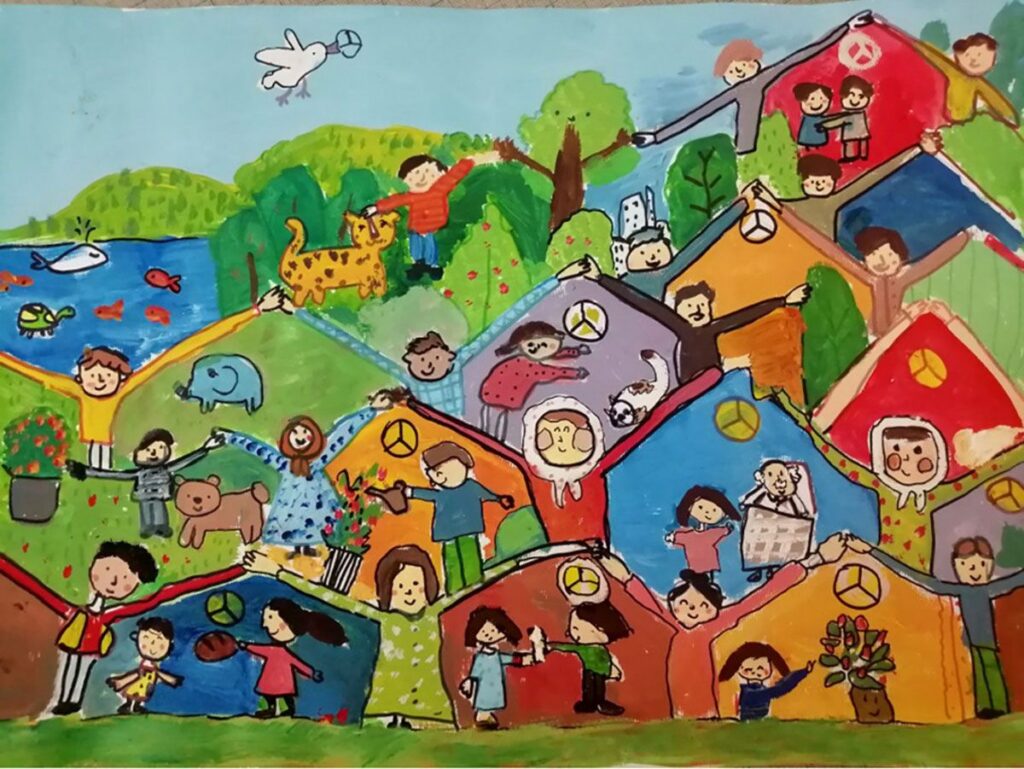 First prize for a 7-year-old Iranian child
