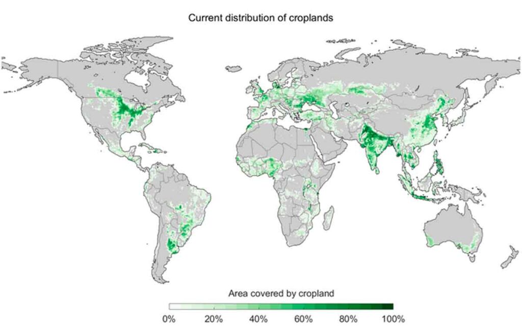 Relocation of agricultural land could greatly reduce carbon emissions