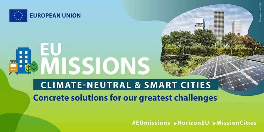 100 cities, including 44 ICLEI Members, selected by the European Commission to become climate-neutral