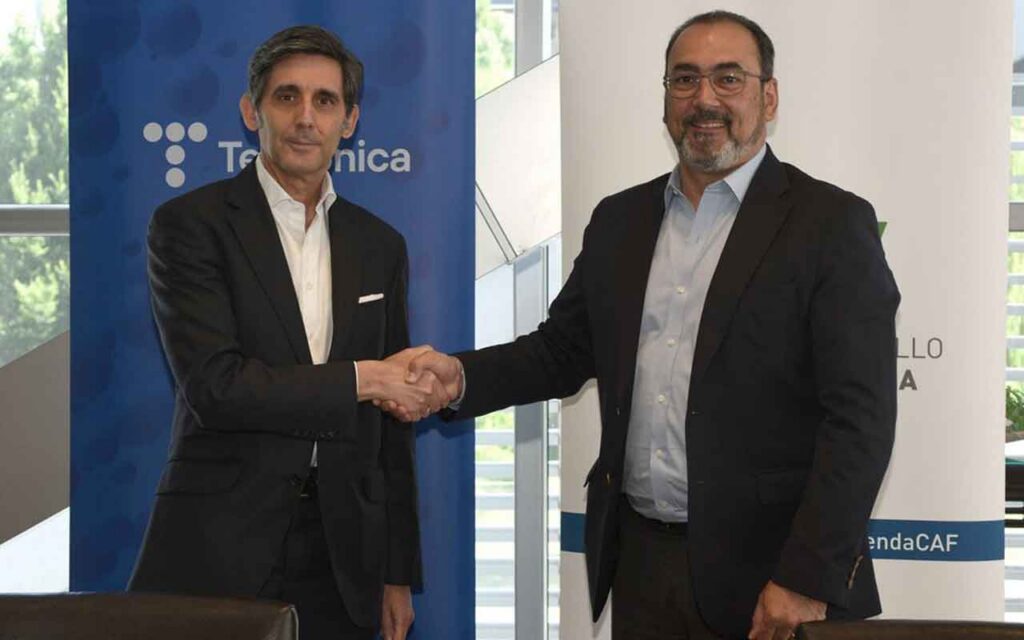 Telefónica y CAF revalidan su colaboración para impulsar una digitalización inclusiva y sostenible en Latinoamérica