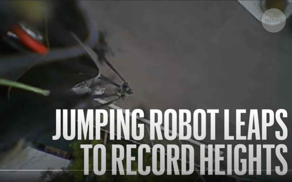 Robot jumps a record-breaking 100 feet in the air