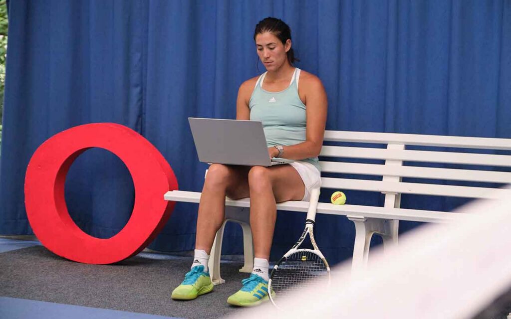 Garbiñe Muguruza se suma al uso sostenible de tecnología de la mano de Grover