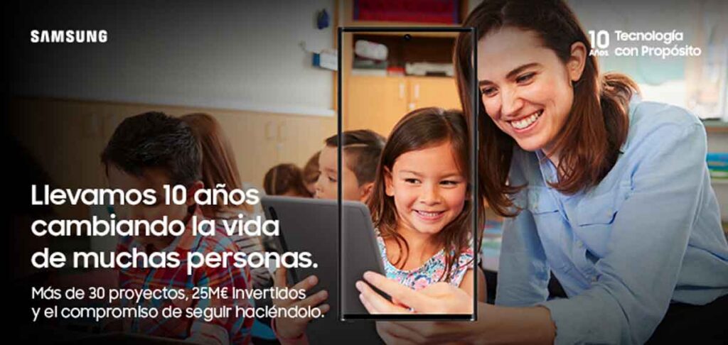Samsung celebra 10 años de ‘Tecnología Con Propósito’, el programa para mejorar la vida de las personas