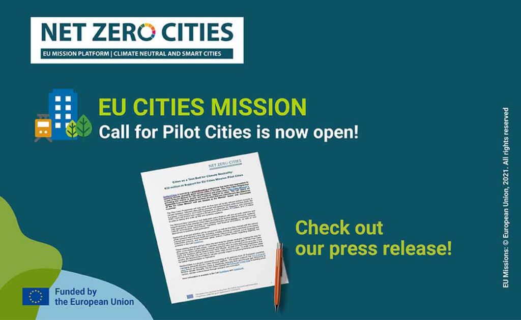 Cities as a Test Bed for Climate Neutrality: €32 million in Support for EU Cities Mission Pilot Cities
