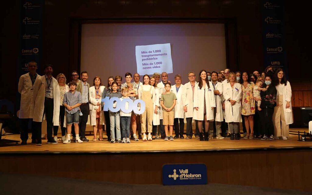 Vall d’Hebron supera los mil trasplantes pediátricos