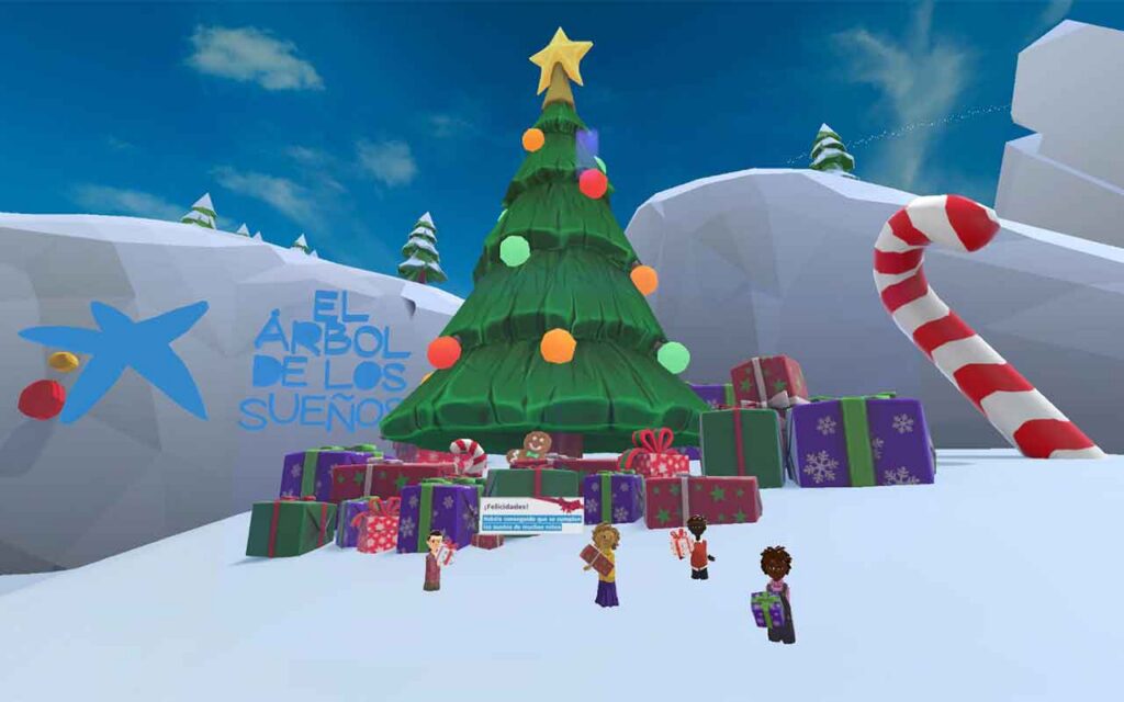 CaixaBank lleva la Navidad al metaverso con una actividad para niños en la realidad virtual