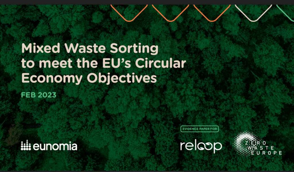 Mixed waste sorting is key to meeting the EU’s Circular Economy Objectives