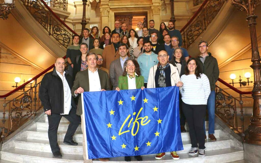 El proyecto LIFE Urban Klima 2050 muestra en Gipuzkoa los avances de sus acciones climáticas a las monitoras de la Comisión Europea