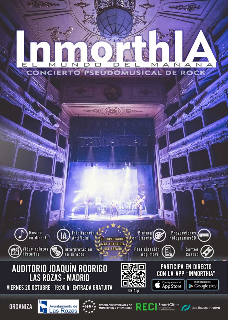 Inteligencia artificial y música rock en directo, el viaje a “Inmorthia” el nuevo espectáculo multidisciplinar