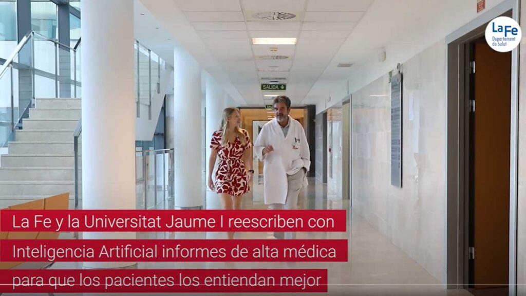 La Fe reescribe con inteligencia artificial informes de alta médica para hacerlos más comprensibles