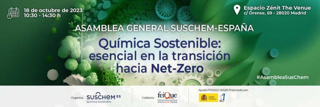 SusChem España analizará el papel esencial de la química en la transición hacia Net-Zero