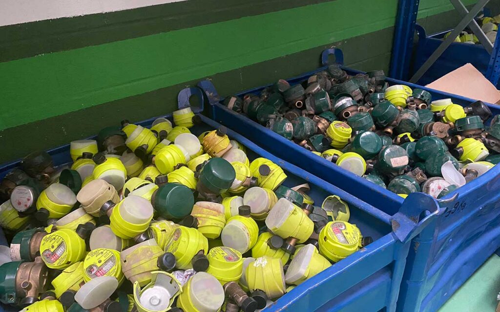 ISTA recicló unos 5.800 kilos de latón procedentes de 15.000 contadores de agua
