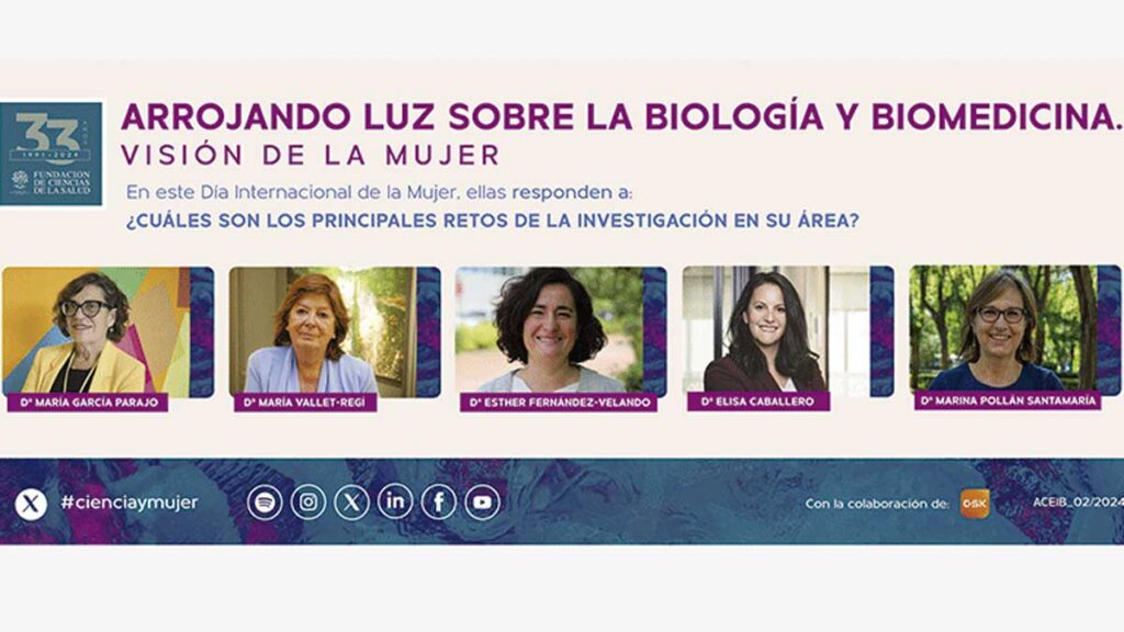 Cinco prestigiosas investigadoras españolas compartirán la visión de las mujeres en áreas como la Biomedicina, la Ingeniería y la Química durante 2024