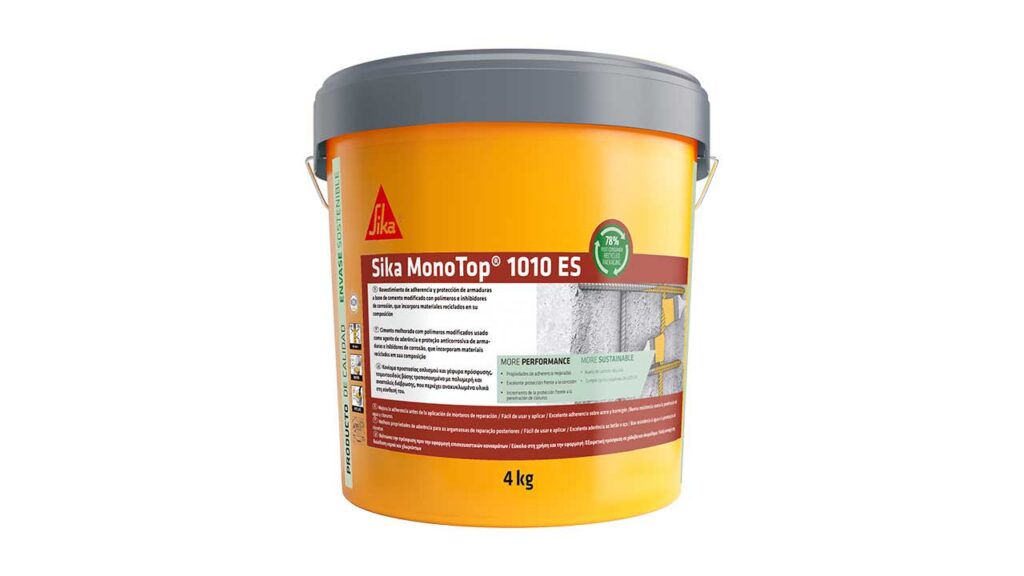 Sika lanza el mortero sostenible Sika Monotop®-1010 con materiales reciclados en su composición
