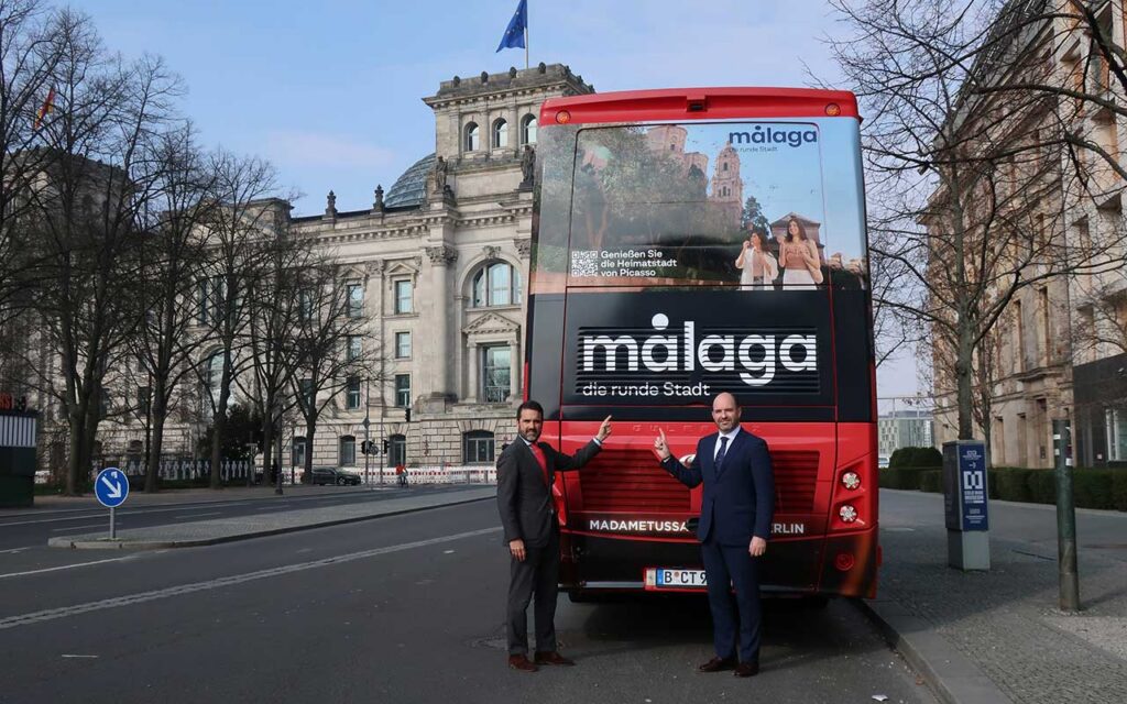 Málaga desembarca en los autobuses turísticos de Berlín