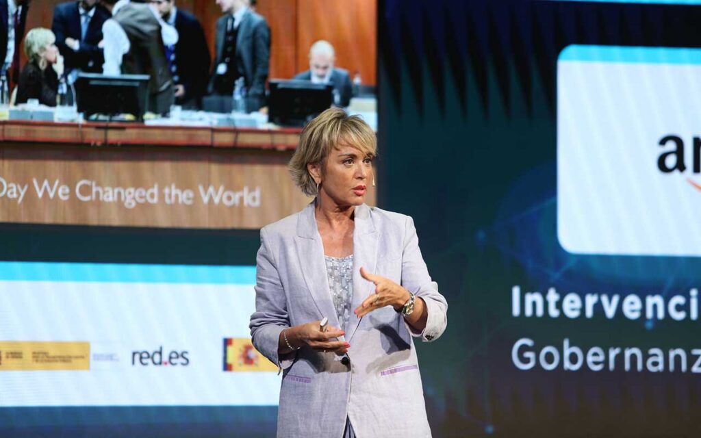 Carme Artigas, copresidenta del Órgano Consultivo de Alto Nivel sobre IA de la ONU, asegura en #santander38: “el factor de competitividad español depende de cómo utilicemos la IA para aumentar y mejorar la productividad de la industria”