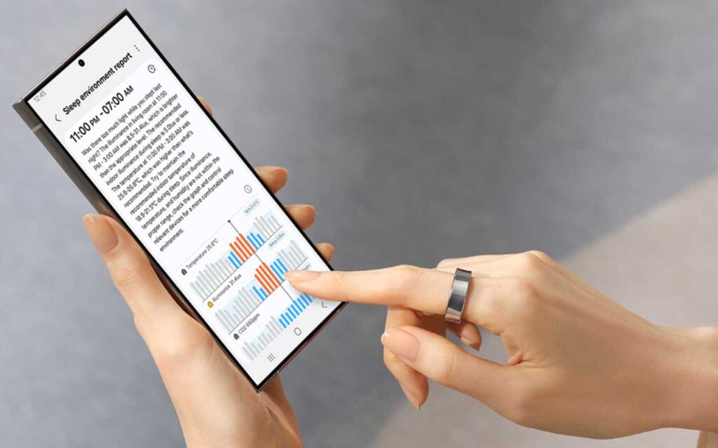 Samsung lidera la tecnología del sueño con nuevos tamaños de Galaxy Ring y la actualización de Samsung Health