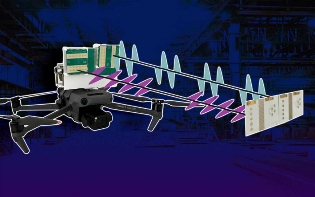 Engineers enable a drone to determine its position in the dark and indoors