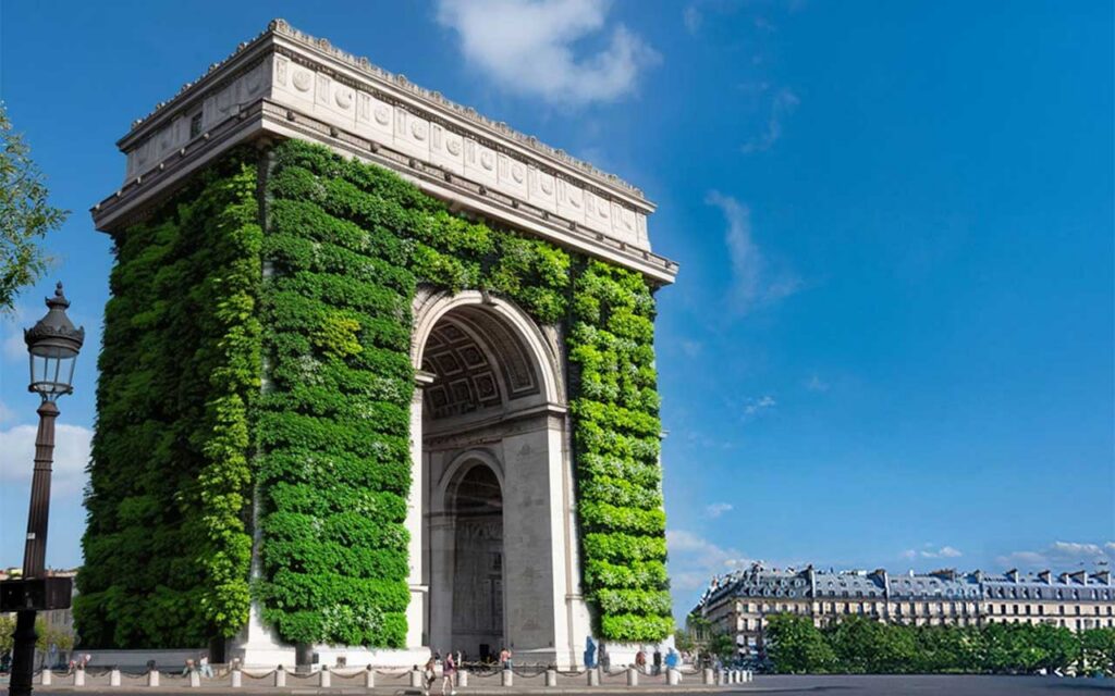 Monumento parisino transformado con realidad aumentada