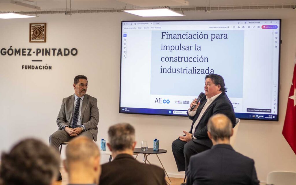 Presentación del informe sobre financiación para la construcción industrializada en España.