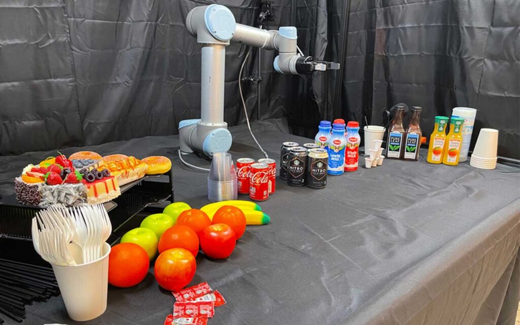 MIT robot using Relevance system to assist humans at a breakfast table