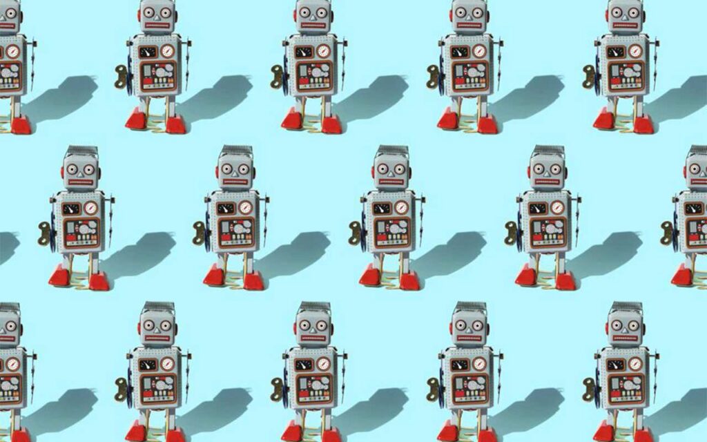 Autonomous robots from the SMARTEDGE project collaborating using edge AI on a simulated factory floor